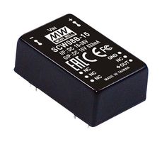 MEAN WELL SCW08B-05 Isolated Through Hole DC/DC Converter, Industrial, DIP, 2:1, 8 W, 1 Output, 5 V