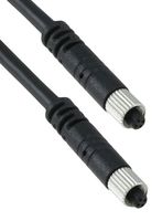 NORCOMP CCA-000-M01R202 Sensor Cable, M5 Receptacle, M5 Receptacle, 4 Positions, 1 m, 3.28 ft, Vulcon M5 Series