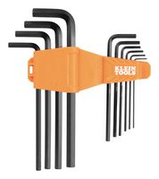 KLEIN TOOLS LS10M Hex Key Set, Long, 10 Pieces of 1.5mm, 2mm, 2.5mm, 3mm, 4mm, 5mm, 6mm, 7mm, 8mm, 10mm L-Style Keys