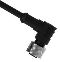 BANNER ENGINEERING MQDC-430RA Sensor Cable, 90° M12 Receptacle, Free End, 4 Positions, 9 m, 29.5 ft