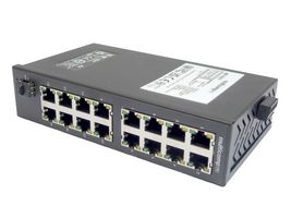 MULTICOMP PRO MP-7617 Switch, 17 Ports, Industrial, Fast Ethernet, DIN Rail, RJ45 x 16, SFP x 1, 10Mbps, 100Mbps