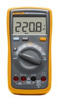 FLUKE FLUKE-15B+/EUR Digital Multimeter, Hand Held, 1kV AC/DC, 10A AC/DC, 4000 Count, Auto, Manual, 40Mohm
