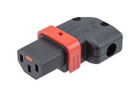 L-COM ACPWRC-C13LR IEC Power Connector, IEC C13 Socket, 15 A, 250 V, Screw, Cable Mount