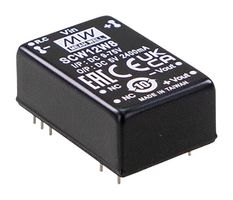 MEAN WELL SCW12W8-05 Isolated Through Hole DC/DC Converter, ITE & Industrial, DIP, 8:1, 12 W, 1 Output, 5 V