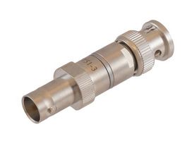 FAIRVIEW MICROWAVE FMAT7751-3 RF Fixed Attenuator, BNC Plug to BNC Jack, 3 dB, DC to 1GHz, 1 W, 75 ohm, Brass