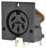 SAME SKY SDS-60J DIN Audio / Video Connector, 6 Contacts, Receptacle, PCB Mount, Through Hole Right Angle