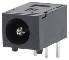 SAME SKY PJ-036DH DC Power Connector, Jack, 3.5 A, 1.3 mm, PCB Mount, Through Hole Right Angle