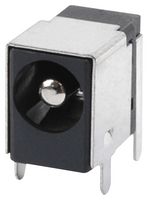 SAME SKY PJ-047BH DC Power Connector, Jack, 5 A, 2.5 mm, PCB Mount, Through Hole Right Angle