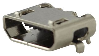 SAME SKY UJ2-MIBH2-4-SMT-TR USB Connector, Micro USB Type B, USB 2.0, Receptacle, 5 Ways, Surface Mount, Right Angle