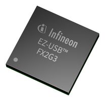 INFINEON CYUSB2318BF104AXIXQMA1 USB Interface, USB Peripheral Controller, USB 2.0, 1.62 V, 3.63 V, LGA, 104 Pins