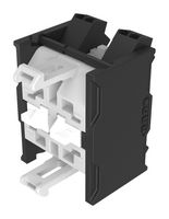 EAO 704.907.3-1 Contact Block, DPST-NO, Push In, 2 Pole, 6 A, 250 V, EAO 04 Series Selector Switches