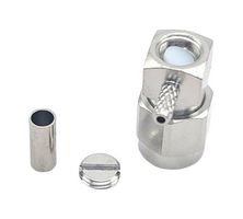 MUELLER ELECTRIC BU-1420402106 RF / Coaxial Connector, SMA Coaxial, Right Angle Plug, Solder, 50 ohm, Brass