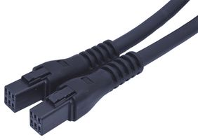 JST / JAPAN SOLDERLESS TERMINALS A06RJWPF06RJWPF22KJ1981OM Cable Assembly, Wire to Board Receptacle to Wire to Board Receptacle, 6 Ways, 2 mm, 2 Row, 1.98 m