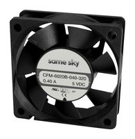 SAME SKY CFM-6020B-270-410-20 DC Axial Fan, 24 V, Square, 60 mm, 20 mm, Ball Bearing, 36.45 CFM