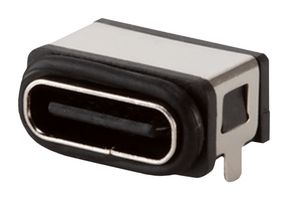 SAME SKY UJC-H-G1-SMT-P6-TR-67 USB Sealed Connector, USB Type C, USB 2.0, Receptacle, 6 Position, Surface Mount Right Angle