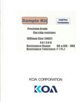 KOA RK73H1ET-KIT1 Resistor Kit, 100-Pieces, 122 Values, 0ohm to 1Mohm 0402 Size Thick Film Resistors