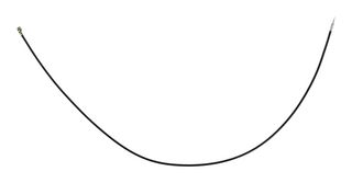 RF SOLUTIONS CBA-UFL-OP3 RF / Coaxial Cable Assembly, 11.8 ", 300 mm, 1.37mm, U.FL Right Angle Plug, Free End, 50 ohm