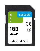 SWISSBIT SFSD1024L1BN1WI-E-DE-111-STD Flash Memory Card, SD Card, 1 GB