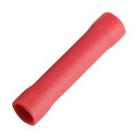 MULTICOMP PRO MP016675 Butt Splice, Red, 22 AWG, 16 AWG, 1.5 mm², Vinyl