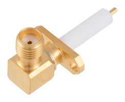 FAIRVIEW MICROWAVE FMCN4384 RF / Coaxial Connector, SMA Coaxial, Right Angle Flanged Jack, Solder, 50 ohm, Beryllium Copper