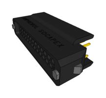 AMPHENOL SOCAPEX HDASF041CA-10L Pin Header, Wire-to-Board, 1.905 mm, 3 Rows, 41 Contacts, Through Hole Straight, HDAS Series