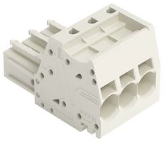 WAGO 831-3103 Pluggable Terminal Block, 7.62 mm, 3 Ways, 20 AWG, 8 AWG, 10 mm², Push In