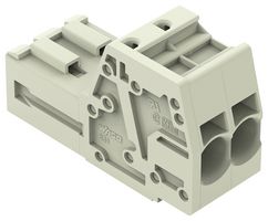 WAGO 831-3202 Pluggable Terminal Block, 7.62 mm, 2 Ways, 20 AWG, 8 AWG, 10 mm², Push In