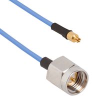 AMPHENOL SV MICROWAVE 7029-4700 RF / Coaxial Cable Assembly, Threaded, 26.5GHz, 9.9 ", 250 mm, 0.047" Flexible, SMA RP Jack
