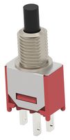 ALCOSWITCH - TE CONNECTIVITY DMPS2P4B3TSVS05 Pushbutton Switch, DMP Series, 4.95 mm, SPDT, On-(On), Plunger, Black