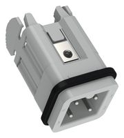 LAPP APAC 10420000 Heavy Duty Connector, EPIC H-A Series, Insert, 3 Contacts, 3A, Plug, Screw Pin