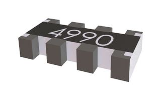 YAGEO YC124-FR-074K7L Fixed Network Resistor, 4.7 kohm, Isolated, 4 Resistors, 0804 [2010 Metric], Convex, ± 1%