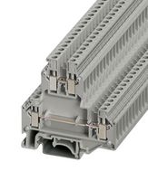 PHOENIX CONTACT 2771146 DIN Rail Mount Terminal Block, Grey, 4 Ways, 24 AWG, 12 AWG, 4 mm², Screw, 32 A