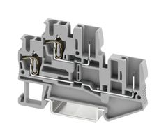 PHOENIX CONTACT 3040054 DIN Rail Mount Terminal Block, Grey, 4 Ways, 28 AWG, 12 AWG, 4 mm², Clamp, 22 A