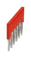 PHOENIX CONTACT 3032470 Jumper (Busbar), Red, 41 A, Plug In Bridge, Phoenix Contact CLIPLINE Series Terminal Blocks, 6 Ways