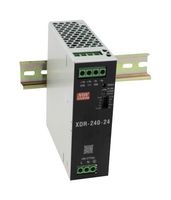 MEAN WELL XDR-240-24 AC/DC DIN Rail Power Supply (PSU), Screw Terminal, ITE, Industrial & Laboratory Equipment, 1 Output