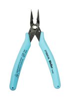 WELLER XCELITE 378MVN Pliers, 139.7mm Overall Length, Serrated Jaw, 1.2mm Tip, Long Reach, ESD-Safe, Blue Handle