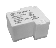 HONGFA HF105F-1/012DT-1ZSTF Power Relay, Plastic Sealed, SPDT, 12 VDC, 20 A, HF105F-1 Series, Through Hole, Non Latching