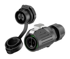 MULTICOMP PRO MP-LP16-02PP-SC-PL-0 Circular Connector, Circular Industrial, Panel Mount Receptacle, 2 Contacts, Screw Socket