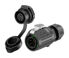 MULTICOMP PRO MP-LP16-04PP-SC-PL-0 Circular Connector, Circular Industrial, Panel Mount Receptacle, 4 Contacts, Screw Socket
