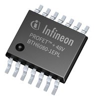 INFINEON BTH60801EPLXUMA1 Power Load Distribution Switch, Active High, Active Low, 1 Output, 54 V, -40 °C to 150 °C, TSDSO-14