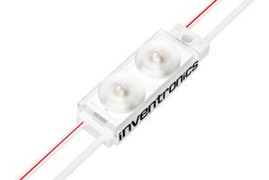 INVENTRONICS BA-CX-S-RED-G6 LED Module, 155 Deg Beam, BackLED CS S RGB G6 Series, Red, 11 lm, 12 V, Rectangular