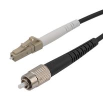 L-COM FCA-M4FC-LCS-02 Fibre Optic Cable, 2 m, 50µm / 125µm, OM4 Multimode, 1 Fibres, FC-LC Duplex