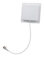 L-COM HG2409P-NF External Antenna, Flat Patch, Horizontal/Vertical, 2.4-2.5GHz, 8dBi Gain, 1.5:1 VSWR