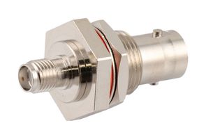 L-COM LCAD30013 RF / Coaxial Adapter, SMA, Jack, BNC, Jack, Straight Bulkhead Adapter, 50 ohm