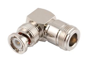 L-COM LCAD30034 RF / Coaxial Adapter, N, Jack, BNC, Plug, Right Angle Adapter, 50 ohm