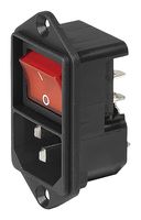 SCHURTER 4302.2141 Un-Filtered IEC Power Entry Module, IEC C14, General Purpose, 15 A, 250 VAC, 2-Pole Switch
