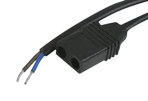 EBM-PAPST 9920120017 Power Cord, LZ126 Type, EBM-PAPST 2.8 x 0.5mm Flat Plug AC Fans, Straight Plug, 3 m