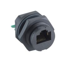 LUMBERG 2543 06 Modular Connector, RJ45 Jack, 1 x 1 (Port), 8P8C, IPX7, Panel PCB Mount