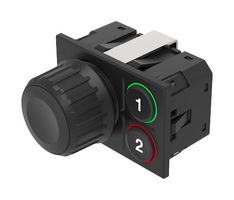 EAO K09-31.000001 Keypad, Symbol - 1, 2, CANopen, In-Cabin Rotary, 09 Series, 1 x 2