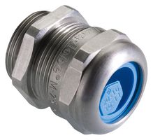 PFLITSCH BG 220MS Cable Gland, M20 x 1.5, 5 mm, 14 mm, Brass, Metallic - Nickel Finish, IP68, IP69, NEMA 4X